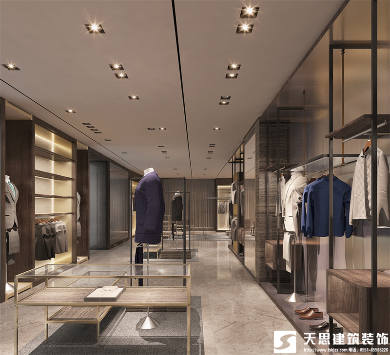 男裝店裝修設(shè)計(jì)風(fēng)格，男裝店裝修，男裝店設(shè)計(jì)